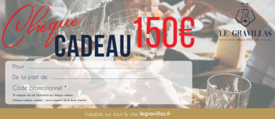 Chèque cadeau 150€