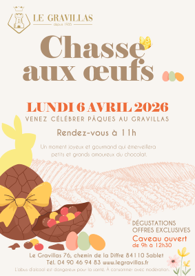 Chasse aux �ufs 2026 au Gravillas � �v�nement familial � Sablet